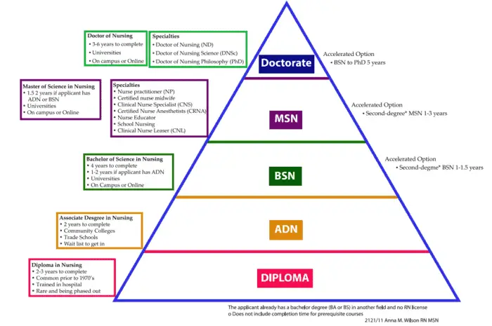 Levels Of Nursing Degrees Nursing Schools Near Me